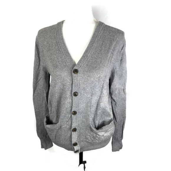 Gap Cardigan Sweater Gray Cotton Cashmere Blend - Picture 1 of 5
